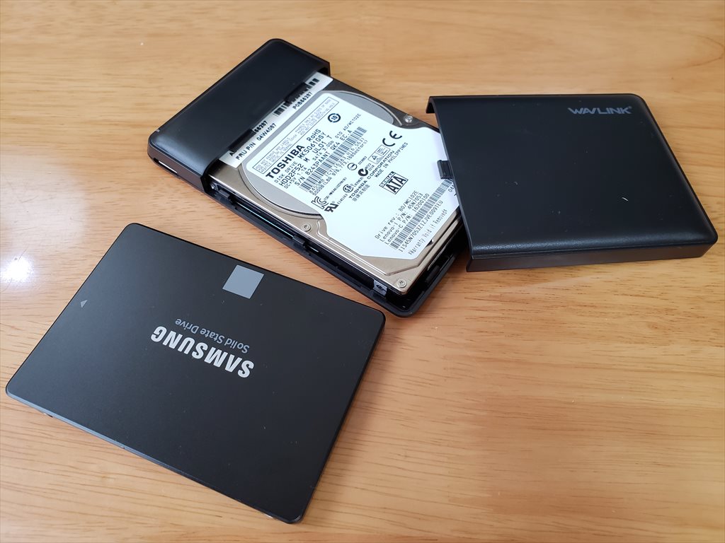 アマゾン最安クラスなUSB3.0外付けHDD・SSDケースを買ってみた「Wavlink 2.5インチUSB 3.0ドライブエンクロージャケース」 |  ぱそつく